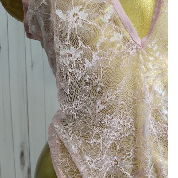 Nwt Victoria's Secret Ballet Pink Body Suit sz L - Picture 2 of 3